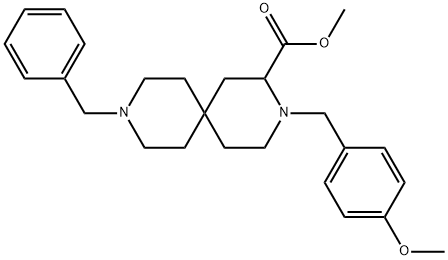 Methyl 9-Benzyl-3-(4-Methoxybenzyl)-3,9-Diazaspiro[5.5]Undecane-2-Carboxylate(WX100045) Structure