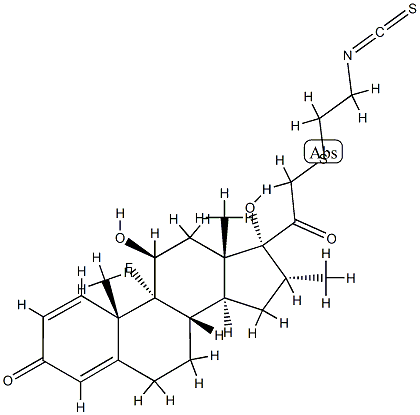 dexamethasone 21-(beta-isothiocyanatoethyl)thioether 结构式