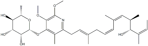 3'-rhamnopiericidin A(1),131622-62-3,结构式