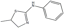 5-メチル-2-フェニルイミノチアゾリジン 化学構造式