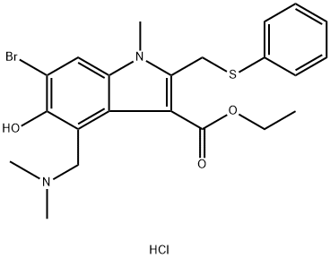 盐酸阿比多尔,131707-23-8,结构式