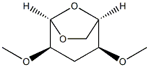 .beta.-D-ribo-Hexopyranose, 1,6-anhydro-3-deoxy-2,4-di-O-methyl- Struktur