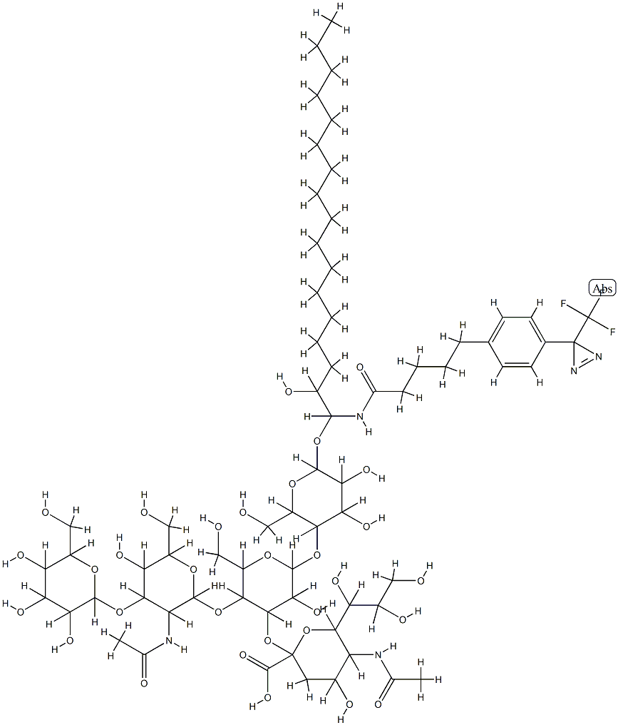 N-Diazirinyl-lyso-G(M1) Structure