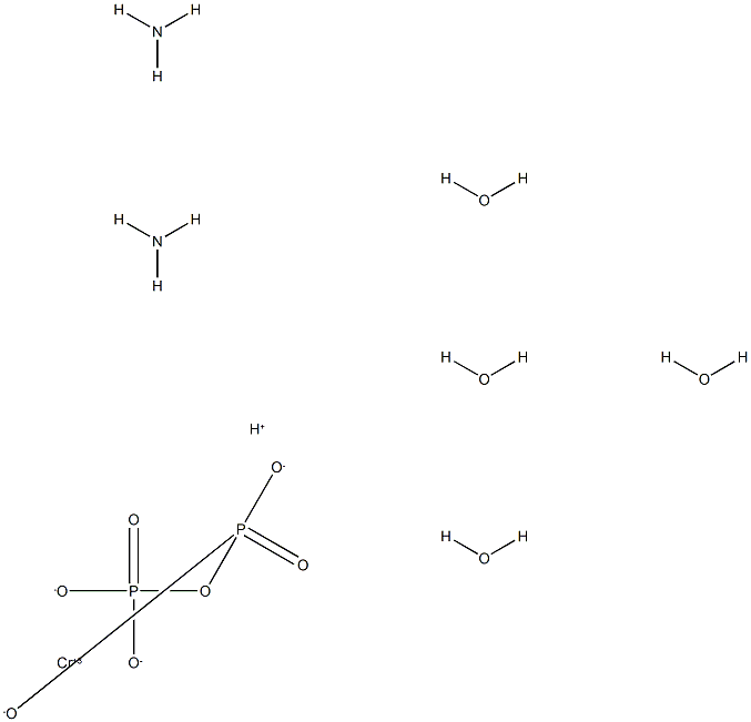 diamminediaqua(pyrophosphato(3-))chromium (III) 化学構造式