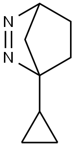 2,3-Diazabicyclo[2.2.1]hept-2-ene,1-cyclopropyl-(9CI) Struktur