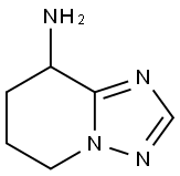 5,6,7,8-テトラヒドロ[1,2,4]トリアゾロ[1,5-a]ピリジン-8-アミン 化学構造式