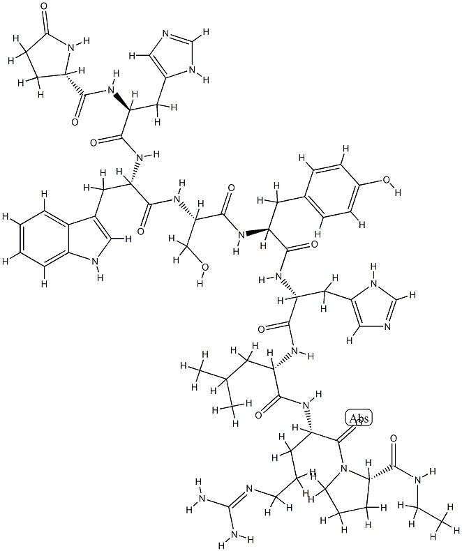 LHRH, His(6)-N-Et-ProNH2(9)- 结构式