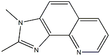 3H-Imidazo[4,5-h]quinoline,2,3-dimethyl-(9CI) Struktur