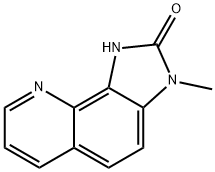 2H-Imidazo[4,5-h]quinolin-2-one,1,3-dihydro-3-methyl-(9CI) Structure