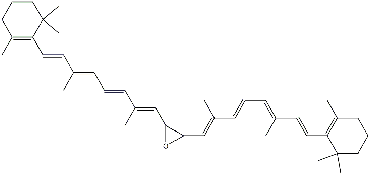 15,15'-epoxy-beta,beta-carotene 化学構造式