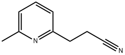 2-Pyridinepropanenitrile,6-methyl-(9CI) 化学構造式