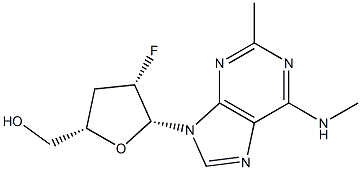 9-(2-Fluoro-2,3-dideoxy-β-D-threo-pentofuranosyl)-N,2-dimethyl-9H-purine-6-amine|