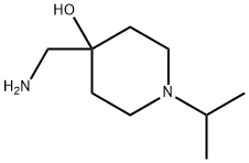 4-Piperidinol,4-(aminomethyl)-1-(1-methylethyl)-(9CI) Structure