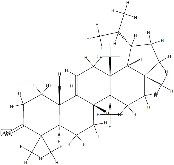 (17α)-13β-メチル-26-ノルルパ-9(11)-エン-3-オン 化学構造式