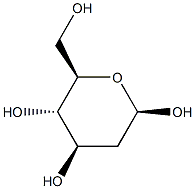 2-Deoxy-β-D-glucopyranose Structure