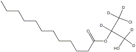 rac 2-Lauroyl-3-chloropropanediol-d5 Structure