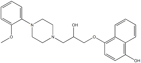 (naphthyl)hydroxy-naftopidil Structure