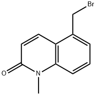 2(1H)-Quinolinone,5-(bromomethyl)-1-methyl-(9CI),133032-60-7,结构式