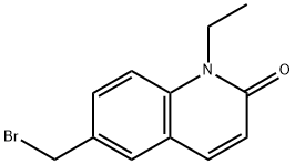 2(1H)-Quinolinone,6-(bromomethyl)-1-ethyl-(9CI) Structure