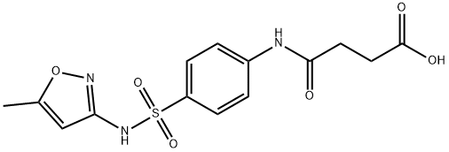 4-(4-{[(5-methyl-3-isoxazolyl)amino]sulfonyl}anilino)-4-oxobutanoic acid Structure