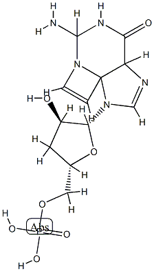 3,N(4)-etheno-3'-deoxyguanosine monophosphate 结构式