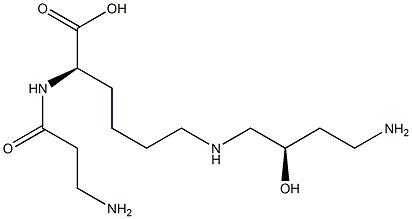 alpha-(beta-alanyl)hypusine 结构式