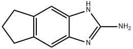 Indeno[5,6-d]imidazol-2-amine, 1,5,6,7-tetrahydro- (9CI) Struktur