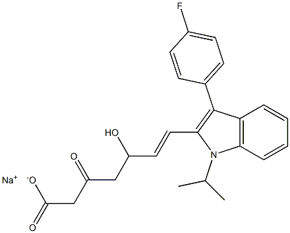 3-Keto Fluvastatin Sodium Salt,1331643-17-4,结构式