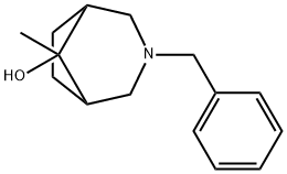 (rac)-8-endo/exo-3-benzyl-8-methyl-3-aza-bicyclo[3.2.1]octan-8-ol, 1331846-58-2, 结构式