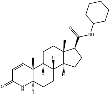 N-Des(1,1-dimethylethyl) N-Cyclohexyl Finasteride 结构式