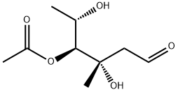 4-O-Acetyl-3-C-methyl-2,6-dideoxy-L-arabino-hexose 结构式