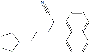 α-[3-(1-Pyrrolidinyl)propyl]-1-naphthaleneacetonitrile 结构式