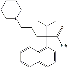 α-Isopropyl-α-(3-piperidinopropyl)-1-naphthaleneacetamide,13326-45-9,结构式