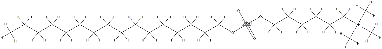 hexadecylphospho(N,N,N-trimethylamino)hexanol 结构式