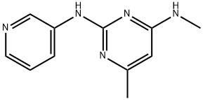 N~4~,6-dimethyl-N~2~-pyridin-3-ylpyrimidine-2,4-diamine 化学構造式