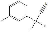 α,α-difluoro-3-methyl- Benzeneacetonitrile Structure