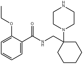 2-ethoxy-N-((1-(piperazin-1-yl)cyclohexyl)methyl)benzamide(WXC05792) 化学構造式