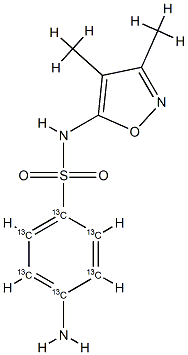 Sulfisoxazole-13C6
(Sulfafurazole-13C6)