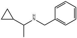 N-benzyl-N-(1-cyclopropylethyl)amine Struktur