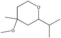 2H-Pyran,tetrahydro-4-methoxy-4-methyl-2-(1-methylethyl)-(9CI) 结构式