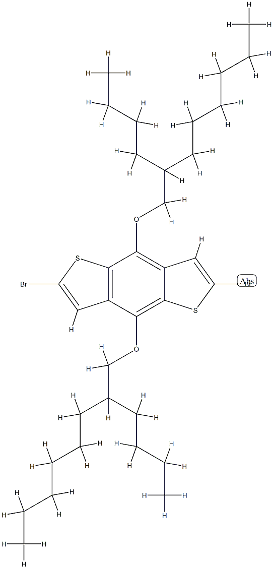 2,6-DibroMo-4,8-bis((2-butyloctyl)oxy)benzo[1,2-b:4,5-b']dithiophene Structure