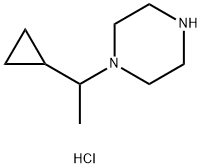 1-(1-环丙基乙基)哌嗪盐酸盐,1337880-65-5,结构式