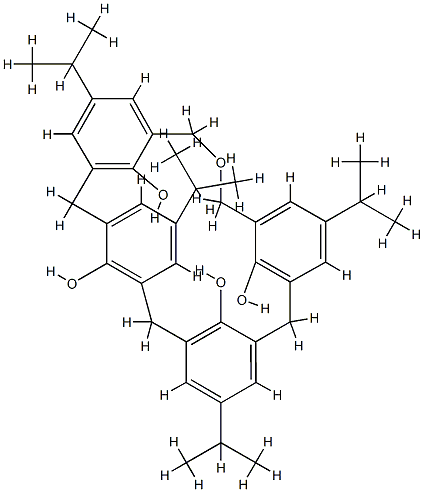 P-ISOPROPYLDIHOMOOXACALIX[4!ARENE 结构式