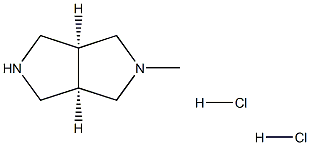 rac-(3aR,6aS)-2-methyloctahydropyrrolo[3,4-c]pyrrole dihydrochloride Struktur