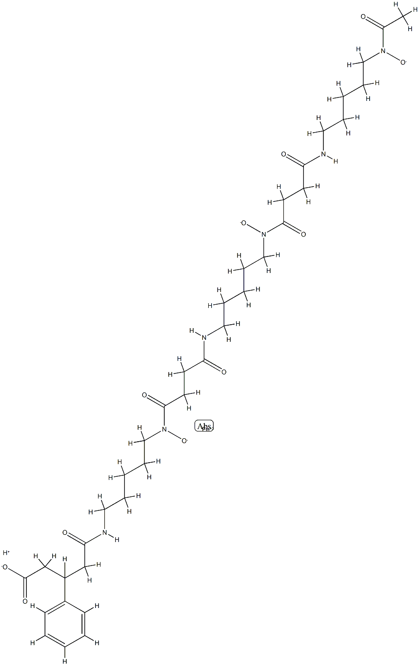 ferric-N-(3-phenylglutaryl)desferrioxamine B Structure