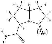 1H-Pyrrolizine-3-carboxamide,hexahydro-5-oxo-(9CI) 结构式