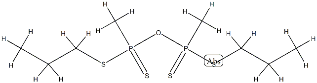 Bis(methylphosphonodithioic acid S-propyl)anhydride 结构式