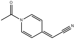 delta4(1H),alpha-Pyridineacetonitrile, 1-acetyl- (8CI) Structure