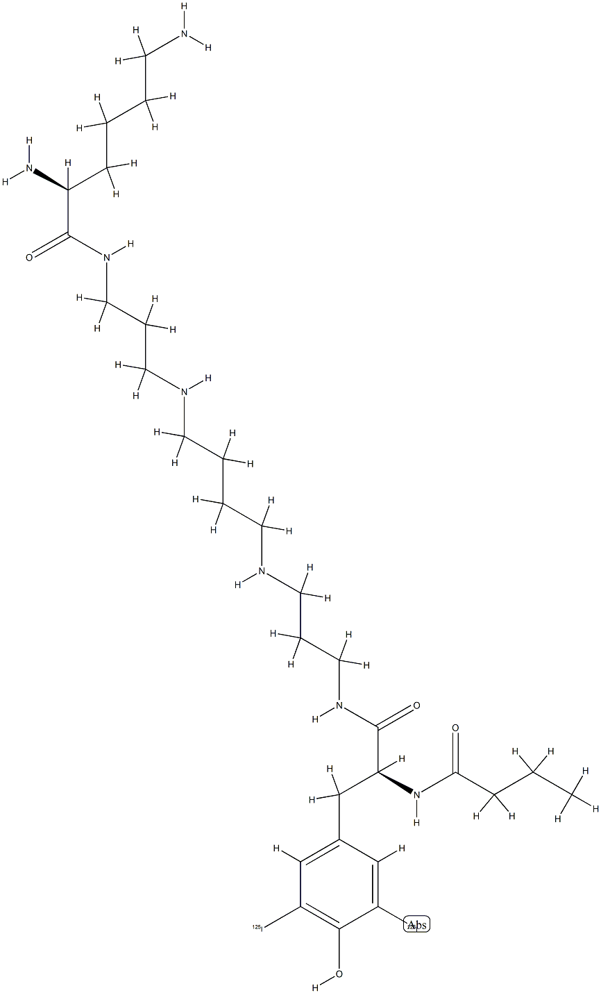 diiodo-philanthotoxin-343-lysine Struktur