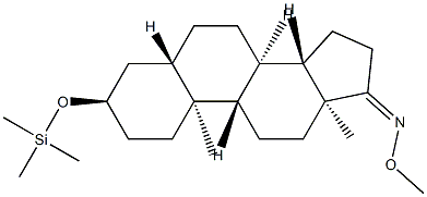 3α-(Trimethylsiloxy)-5α-androstan-17-one O-methyl oxime Structure